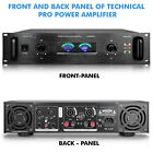 Technical Pro 6500 Watts 2-channel Stereo Power Amplifier For Home Speakers