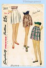 Simplicity 2017  1940s Cute Misses Pleated Shorts Sz 28 W Vintage Sewing Pattern