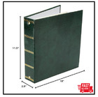  Magnetic Self-stick 3-ring Photo Album 100 Pages 50 Sheets Hunter Green 
