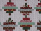 Patchwork Quilt Top  christmas  10  Pieced bed  lap wall sofa 56 sq Usa Homemade