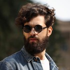 Retro Round Polarized Sunglasses Men Women Vintage Gothic Steampunk Glasses
