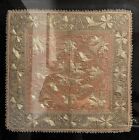 Antique Persian  middle Eastern Tapestry With Gold Bullion Threads In Suzani Pat