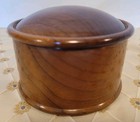 Vintage Oregon Myrtlewood Hand Turned Round Box W  Lid Myrtylewood Crofters Inc 