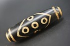 Tibetan Buddhism Old Agate Dzi  11 Eyes big Bead Pendant 70mm Z3