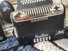 Hohner Panther Diatonic Accordion 31-button 12-bass Black silver W  Strap