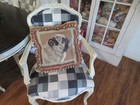 Vintage Aubusson Style Pug Profile Victorian Style Most Adorable Pug Nwot