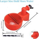 8pcs Automatic Water Cups Poultry Drinker Waterer Chicken Duck Quail Drinking Us