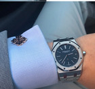 Rose Gold Plated Calatrava Cross Cufflinks Polished Formal Shirt Cuff Links