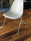 Eames        Miller Stacking Chair H Base Glides Set Of 4 Nylon Base Feet