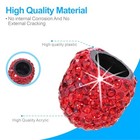 Tire Valve Stem Caps  Handmade Crystal Rhinestone  Red 4 Pack  Red