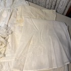 Vintage Large Lot 7 Victorian Whites Sewing Crafting Doll Restoration Cutters