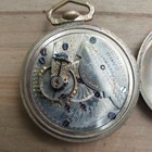 Antique Hampden Pocket Watch Running As Is 18 Size   Nice Gold Filled Case 17 J 