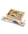 Melissa   Doug See   Spell Wooden Educational Toy With 8 Double Sided Boards New