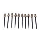 10pcs Steel Tips Conversion Dart Tip Points Flights Shafts Silver Sporting Set