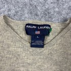 Vintage Ralph Lauren Lambswool V Neck Sweater Youth Boys Large Beige