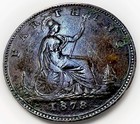 Great Britain 1 Farthing 1878  Victoria Queen Km 753 2 59gr Nn25