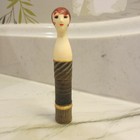 Amazing 1961 Revlon Doll Lipstick Case 0534 Red Head Rare Face No Necklace