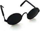 Funny Cute Dog Cat Retro Fashion Sunglasses  Mosaic Transparent  Small  Black