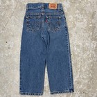 Vintage Levis Jeans Youth 5 Pants 550 Relaxed Baggy Loose Faded Denim Kids Boys