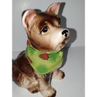 A Ceramic Dog Vintage Figurine Made In Japan Mid Century Terrier With Bandana
