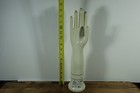 Vintage Ceramic Glove Mold Hand Form  Industrial Porcelain Jewelry Display 6 1 2