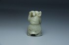 Chinese Antique Qing Dynasty Hand-carved Old Hetian Jade Boy Statues
