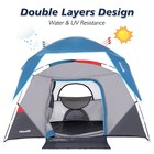 4 Person Dome Camping Tent Waterproof Easy Setup W  Carry Bag Rainfly Mesh Door