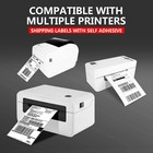 500-10000 Fanfold 4x6inch Direct Thermal Shipping Labels For Zebra Rollo Printer