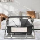 Portable Electric Baby Swing Cradle Bassinet Rocking Crib Infant W bluetooth New