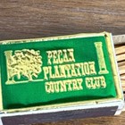 Pecan Plantation Granbury Texas Golf Country Club Matchbook Foiled Matchbox Tx