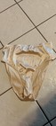 Vtg new serenada plus Size 15 High Cut Satin Panties lt Nude nylon Spandex 90s