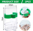 Clpoawc Bird Water Dispenser Automatic Bird Cage Feeder For Parakeet 2 Pcs