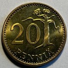 Finland 20 Pennia 1985 - Rampant Lion With A Sword   Pine Tree - Uncirculated