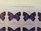 Sheet Of 20 Colorado Hairstreak Butterfly Non-machineable Forever Stamps  mnh 