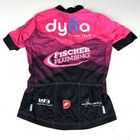 Castelli Women   s Full Zip Jersey Size Medium Black Pink Cycling Dyna Racing