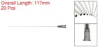 20pcs 22g 4 Inch Blunt Tip Dispensing Needles For Adhesive Glue Black