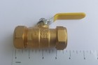 1 Piece - 1  Compression Ball Valve  Lead Free Brass  600 Psi Wog  Full Port