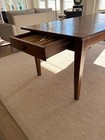 19th Century Oak French Farm Table  Drawer  Pullout Bread Board  Excellent Cond 