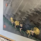 1896 Edition Ukiyo-e Japanese Woodblock Print  rain At Shono  Utagawa Hiroshige