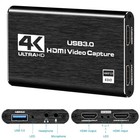 4k Hdmi Video Capture Card Usb 3 0 1080p 60fps Loop Out Mic Streaming