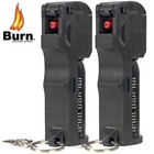 2 Pack Burn Pepper Spray Keychain Self Defense Pocket Oc Spray Police Strength