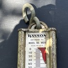 Vintage Hanson Viking Model 895 Hanging Scale   50lb Capacity - Brass Face