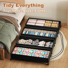 2 Pack Under The Bed Storage Containers 36 Inch Long Underbed Storage With Wheel