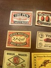 Vintage Matchbox Advertising Labels Lot Of 12 Different Different Countries  1