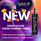 Whipped Cream Charger 4 4l 3000g Greatwhip Large Flavor Chargers Tank Cannister