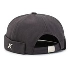 Washed Style Brimless Docker Cap Adjustable Beanie Cap For Men Women