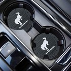 Carcup Holder Coaster Fit For Ford Bronco Sport 2023 2024 2025 Recessed Silicone