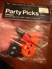 1950   s Rare  Flaties Vintage Halloween Cake Picks   2 Pks Of 8  