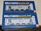 Ho Walthers Set  910-7009    910-7010 B o 3-bay Covered Hopper  628020    628024