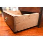 19th Century Antique Walnut Ohio Sewing Box Pin Cushion Dovetailed Primitive